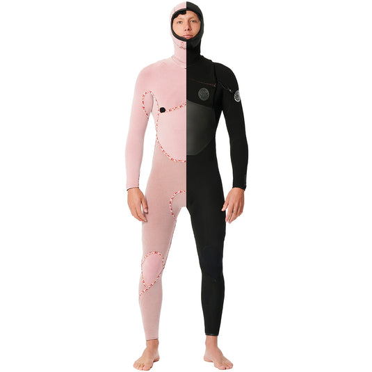 Rip Curl Flashbomb 5/4 Hooded Chest-Zip Wetsuit • 2024 4