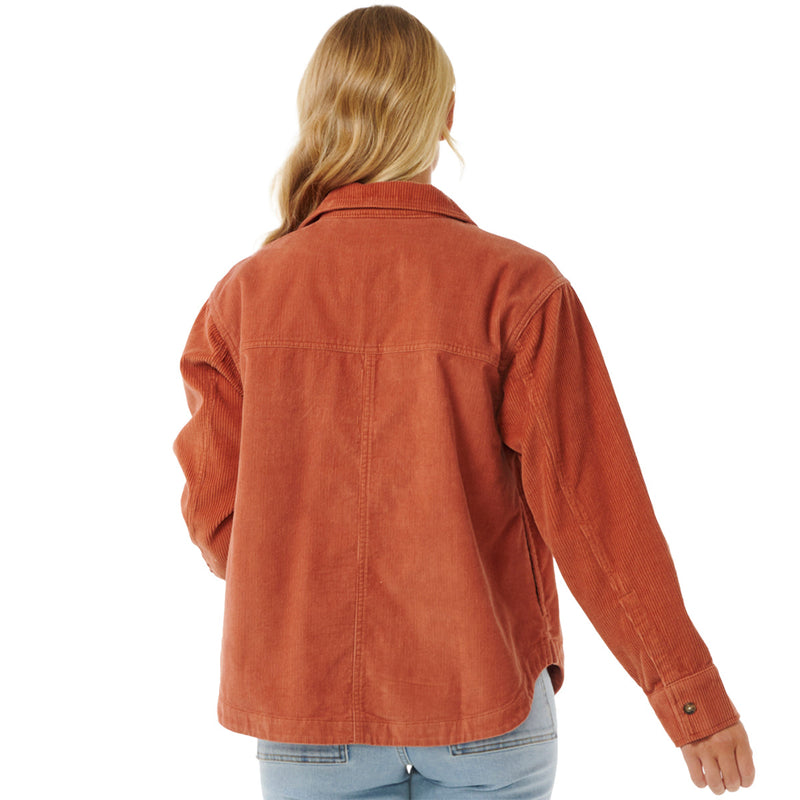 Load image into Gallery viewer, Rip Curl Women's Stevie Cord Long Sleeve Button-Up Shirt 3

