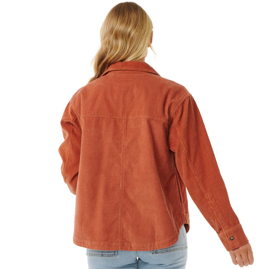 Rip Curl Women's Stevie Cord Long Sleeve Button-Up Shirt 3