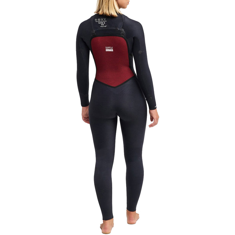 Load image into Gallery viewer, Roxy Women's Swell Natural 5/4 Hooded Chest-Zip Wetsuit 13
