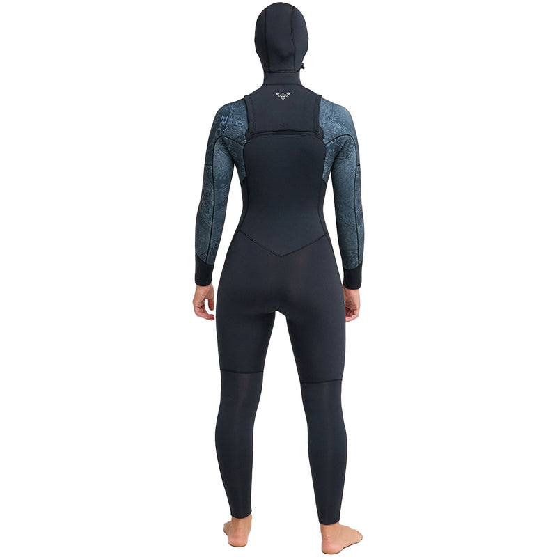 Load image into Gallery viewer, Roxy Women's Swell Natural 5/4 Hooded Chest-Zip Wetsuit 2

