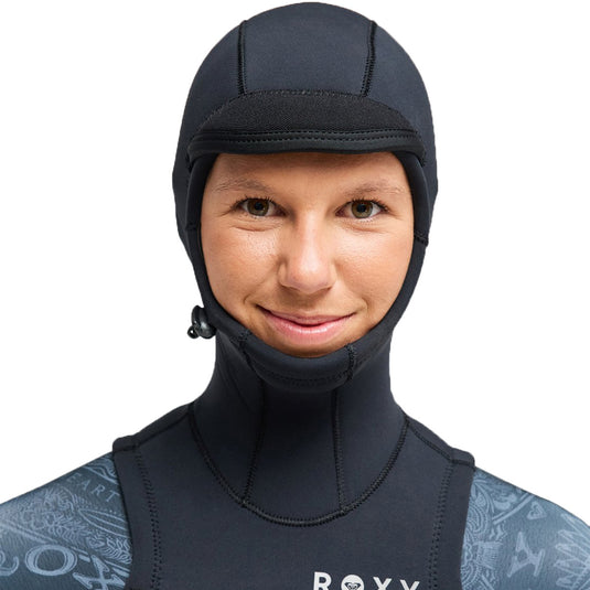 Roxy Women's Swell Natural 5/4 Hooded Chest-Zip Wetsuit 5