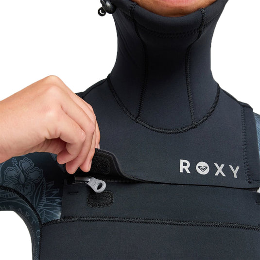 Roxy Women's Swell Natural 5/4 Hooded Chest-Zip Wetsuit 7