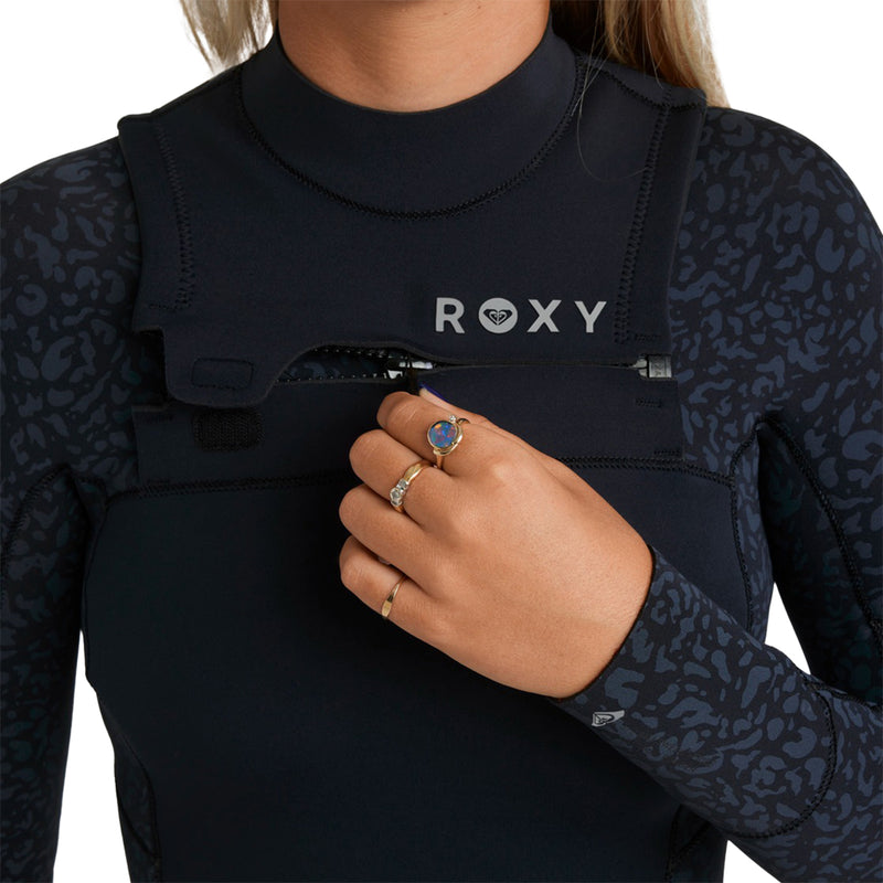 Load image into Gallery viewer, Roxy Women's Swell Natural 3/2 Chest-Zip Wetsuit 4
