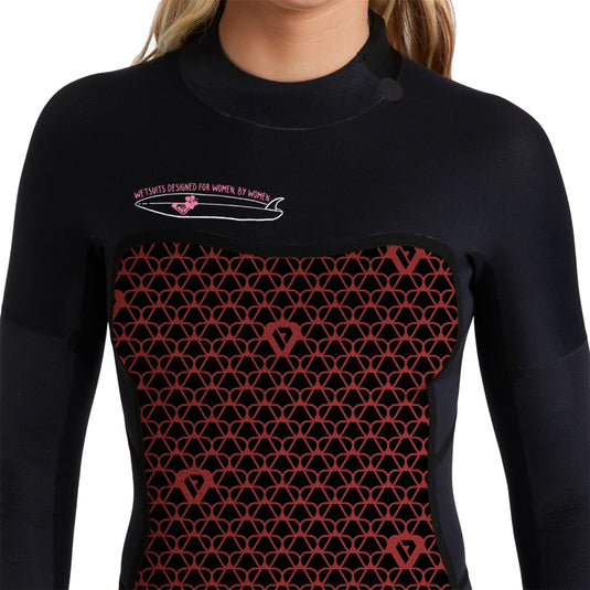 Roxy Women's Swell Natural 4/3 Back-Zip Wetsuit 12