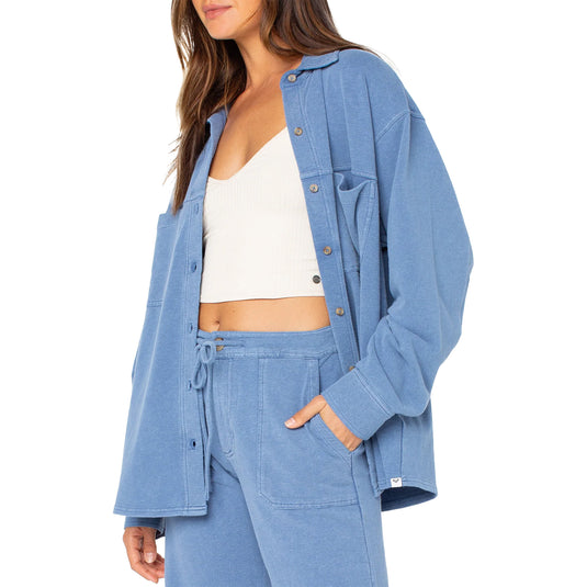 Roxy Women's Dawn Light Top Long Sleeve Button-Up Shirt 4