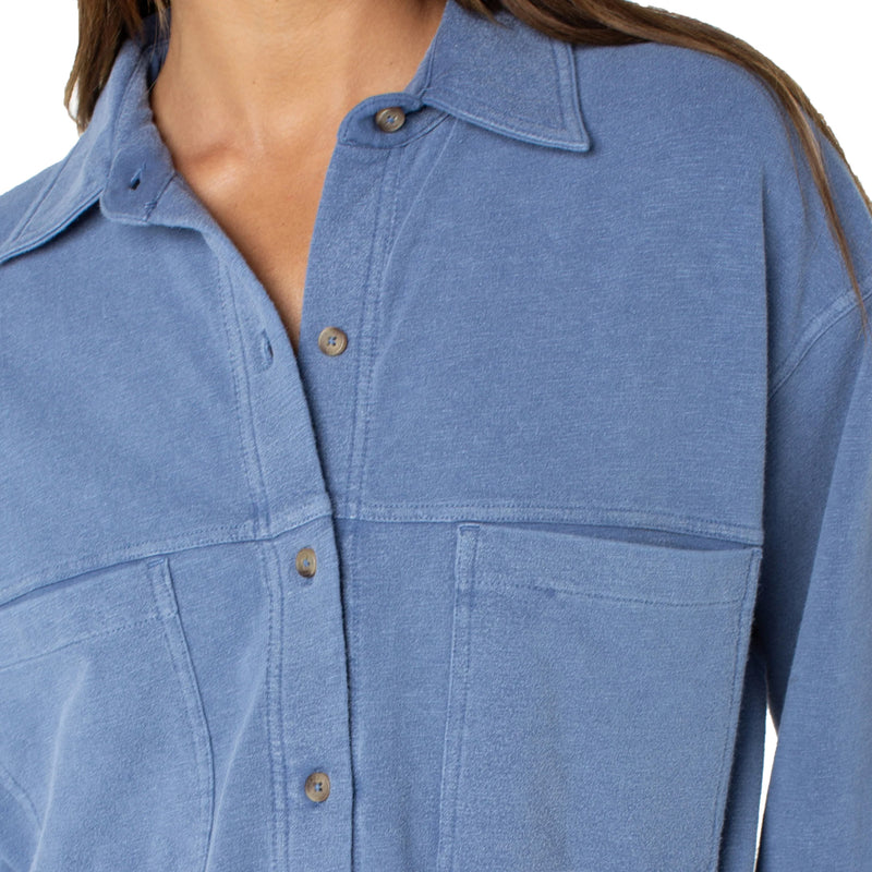 Load image into Gallery viewer, Roxy Women's Dawn Light Top Long Sleeve Button-Up Shirt 5
