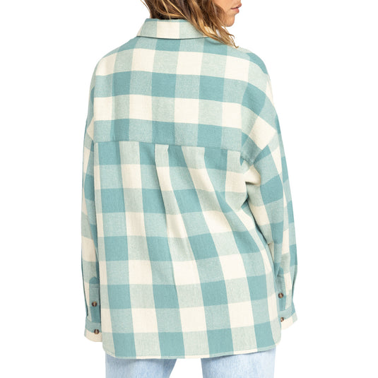 Roxy Women's Lets Get Away Long Sleeve Button-Up Shirt 3