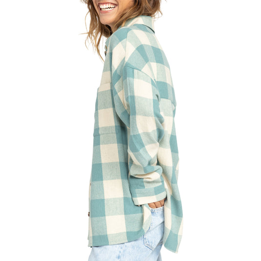 Roxy Women's Lets Get Away Long Sleeve Button-Up Shirt 2