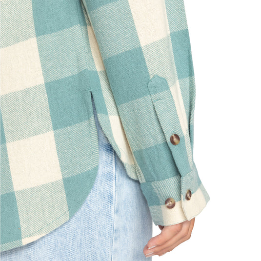 Roxy Women's Lets Get Away Long Sleeve Button-Up Shirt 6