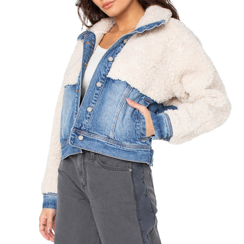 Load image into Gallery viewer, Roxy Women's Surf &amp; Turf Denim Jacket 3
