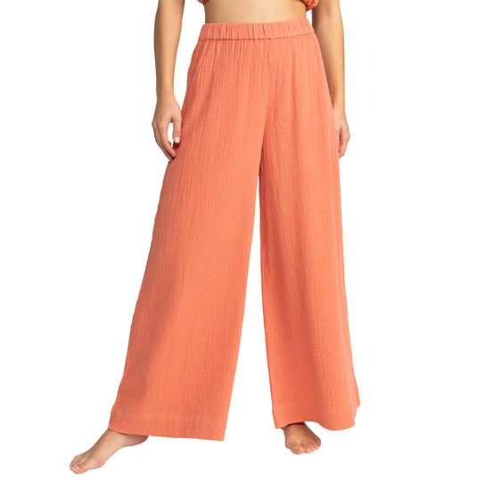 Roxy Women's Golden Tropic Wide Leg Beach Pants 1