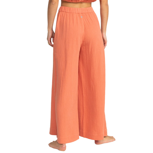Roxy Women's Golden Tropic Wide Leg Beach Pants 3