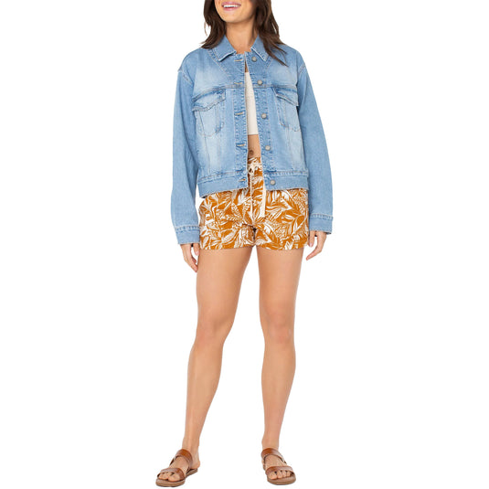 Roxy Women's Big Wave Embroidery Denim Jacket 6