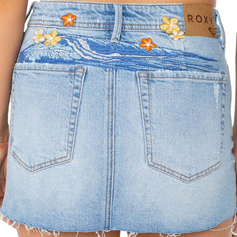 Load image into Gallery viewer, Roxy Women's Golden Wave Embroidery Skirt 5

