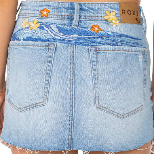 Roxy Women's Golden Wave Embroidery Skirt 5
