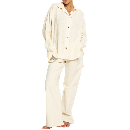 Roxy Women's Morning Time Long Sleeve Button-Up Shirt 4