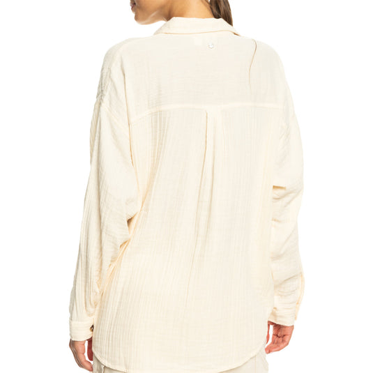 Roxy Women's Morning Time Long Sleeve Button-Up Shirt 3