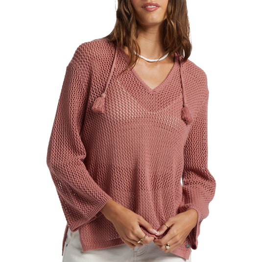 Roxy Women's After Beach Break Hooded V-Neck Sweater 2