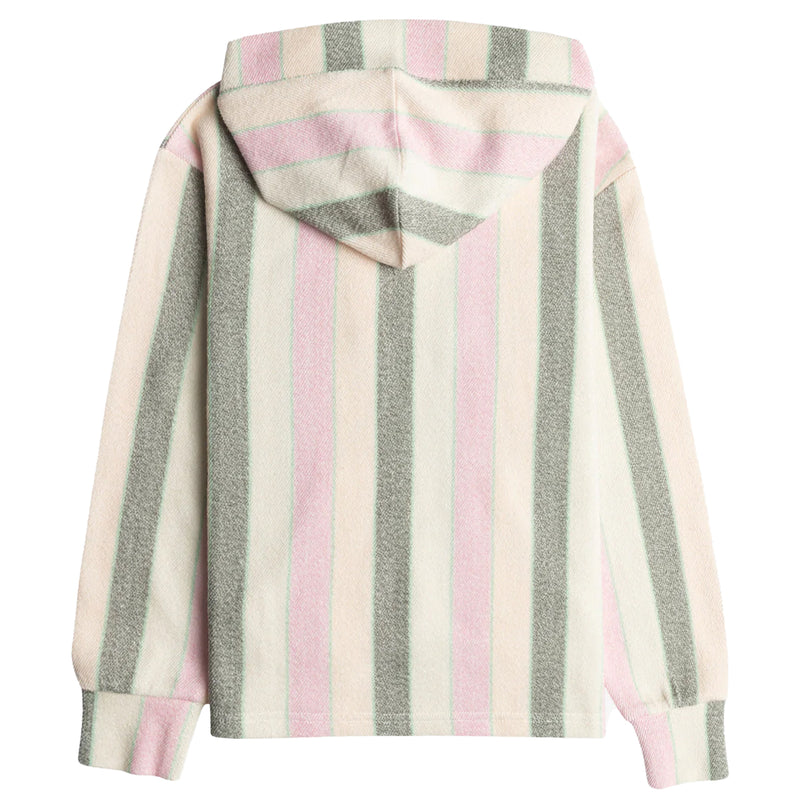 Load image into Gallery viewer, Roxy Youth Feels Like Summer Striped V-Neck Pullover Hoodie 2
