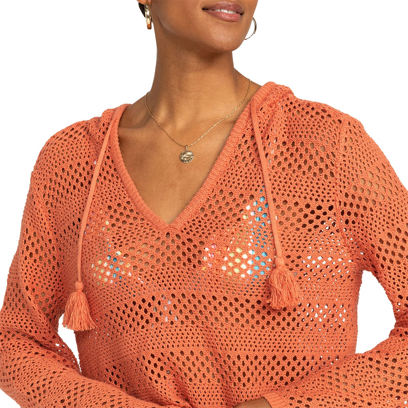 Load image into Gallery viewer, Roxy Women's After Beach Break II Hooded V-Neck Sweater 4
