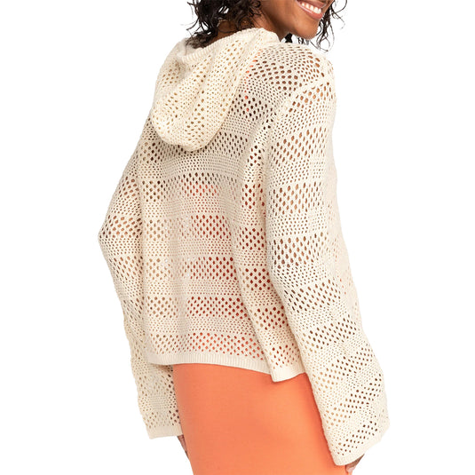 Roxy Women's After Beach Break II Hooded V-Neck Sweater 7