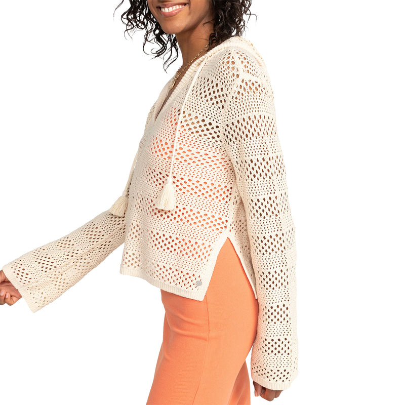 Load image into Gallery viewer, Roxy Women's After Beach Break II Hooded V-Neck Sweater 6
