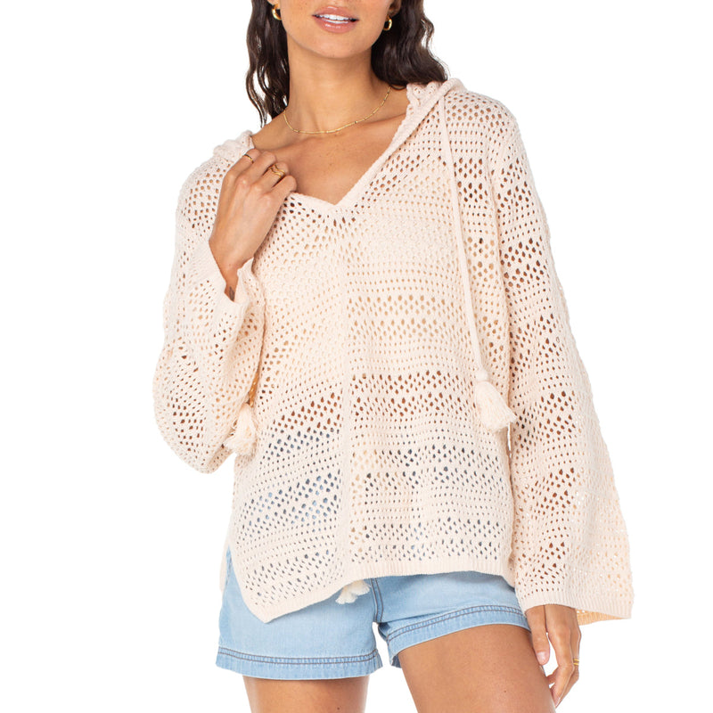 Load image into Gallery viewer, Roxy Women's Hippie Love Hooded V-Neck Sweater 8
