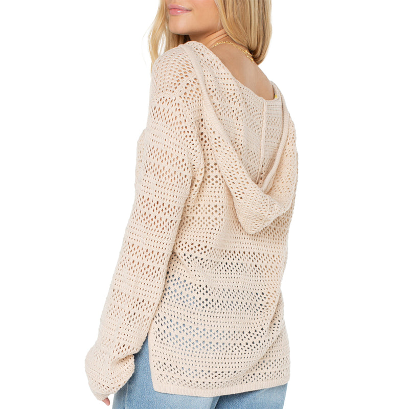 Load image into Gallery viewer, Roxy Women's Hippie Love Hooded V-Neck Sweater 3
