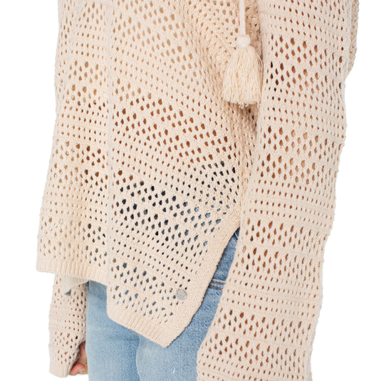 Roxy Women's Hippie Love Hooded V-Neck Sweater 5