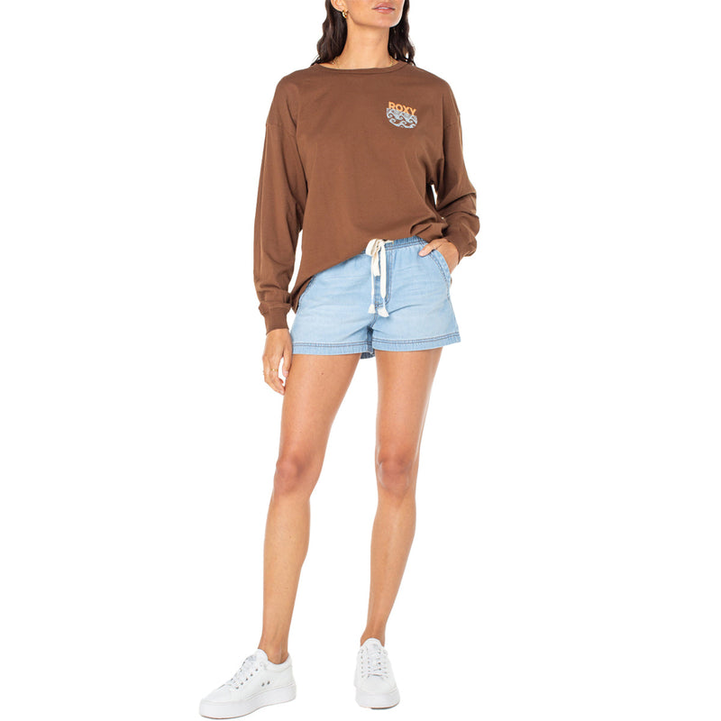 Load image into Gallery viewer, Roxy Women's Chasing Sunsets Olst Long Sleeve T-Shirt 6
