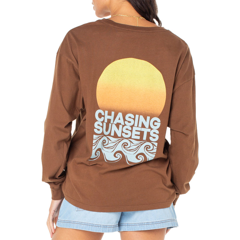 Load image into Gallery viewer, Roxy Women's Chasing Sunsets Olst Long Sleeve T-Shirt 2
