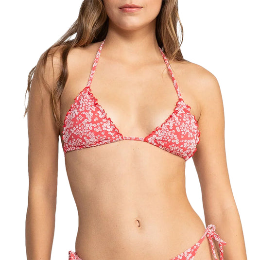 Roxy Women's Margarita Tiki Triangle Bikini Top 1