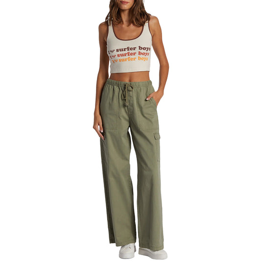 Roxy Women's I Heart Surfers Dive In Crop Tank Top 4