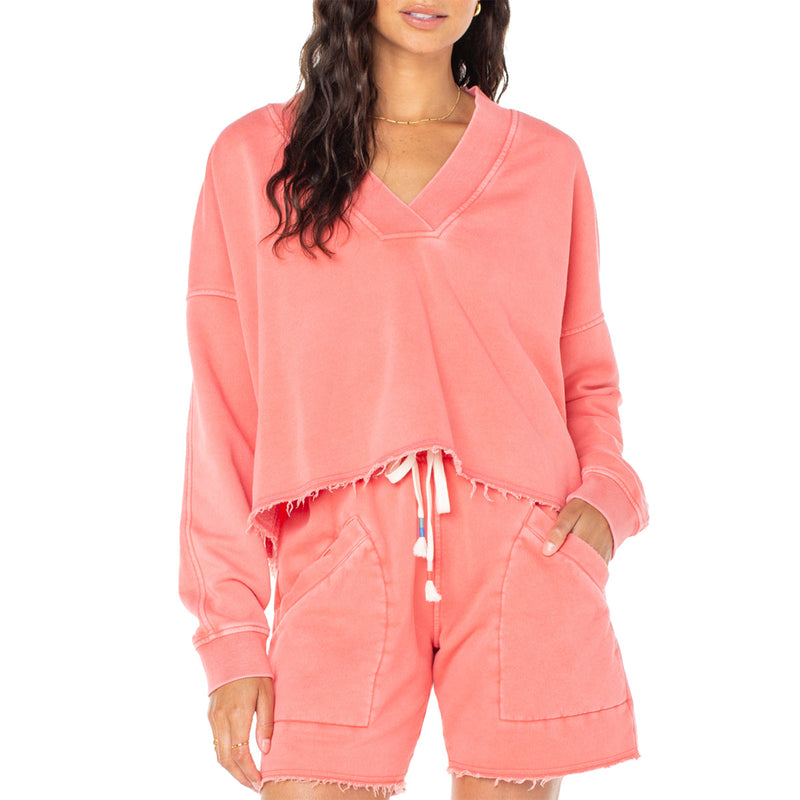 Load image into Gallery viewer, Roxy Women's Lowland V-Neck Sweatshirt 1
