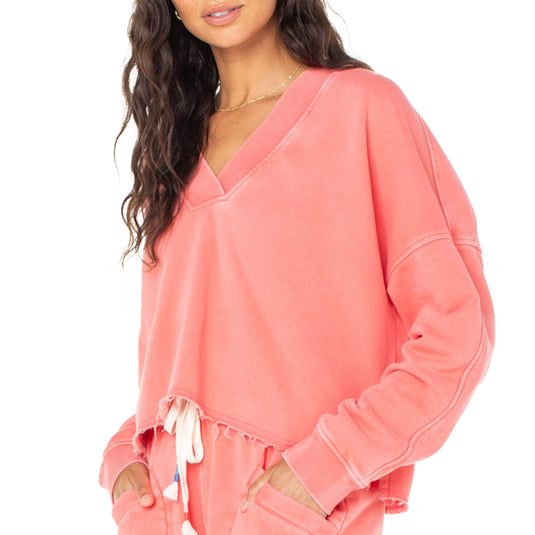 Roxy Women's Lowland V-Neck Sweatshirt 3