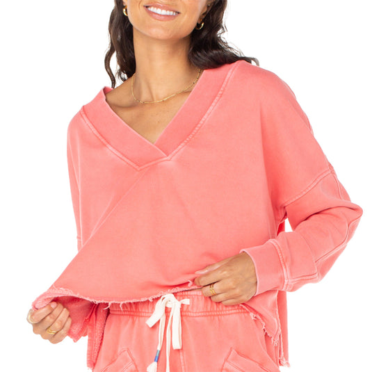 Roxy Women's Lowland V-Neck Sweatshirt 2