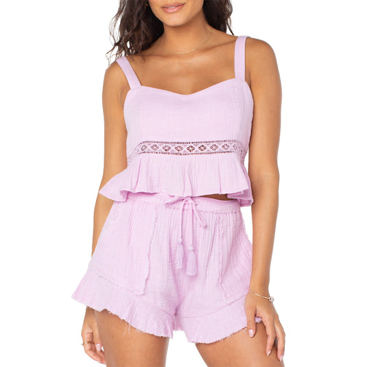 Roxy Women's Island Time Tank Crop Top 3