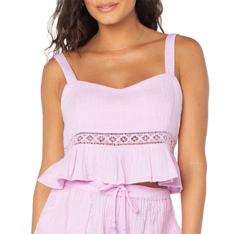 Load image into Gallery viewer, Roxy Women's Island Time Tank Crop Top 1
