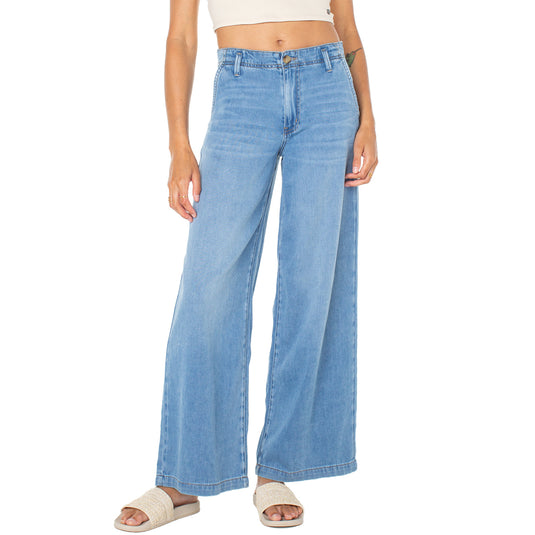 Roxy Women's Kalani Wide Leg Denim Pants 1