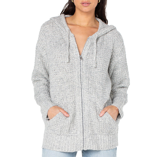 Roxy Women's Glassy Mornings Zip-Up Hoodie 1
