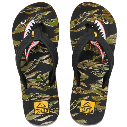 REEF Youth Kids Ahi Sandals - Tiger Shark 6