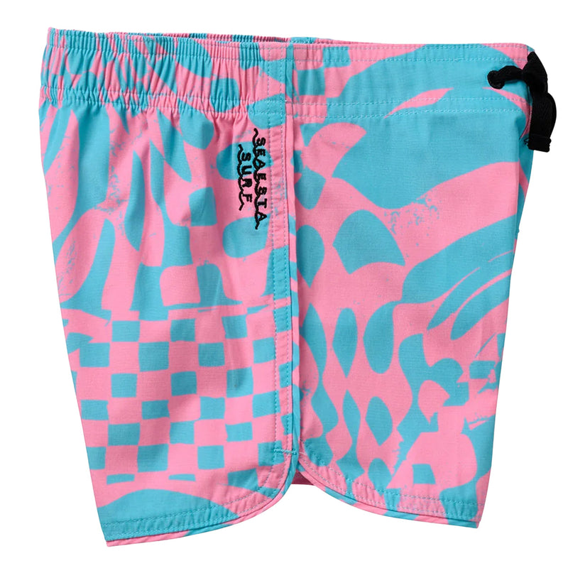 Load image into Gallery viewer, Seaesta Surf Youth Scallop Retro Flare Boardshorts 3
