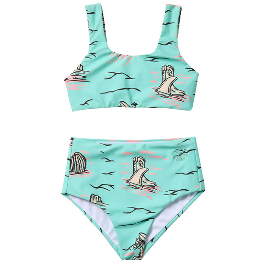 Seaesta Surf Youth Coastal Cowgirl Two-Piece Swimsuit Set 1