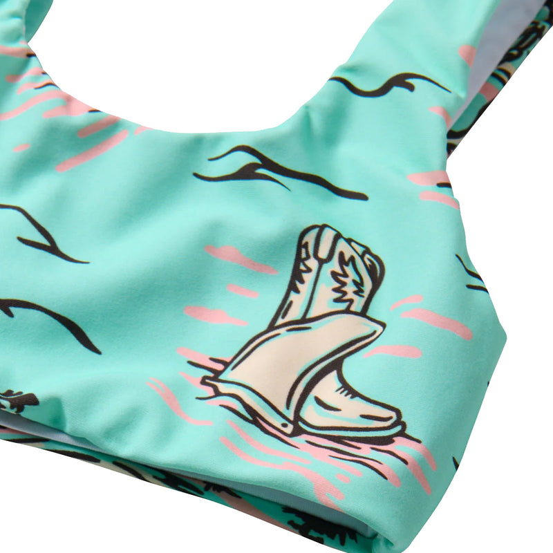 Load image into Gallery viewer, Seaesta Surf Youth Coastal Cowgirl Two-Piece Swimsuit Set 2

