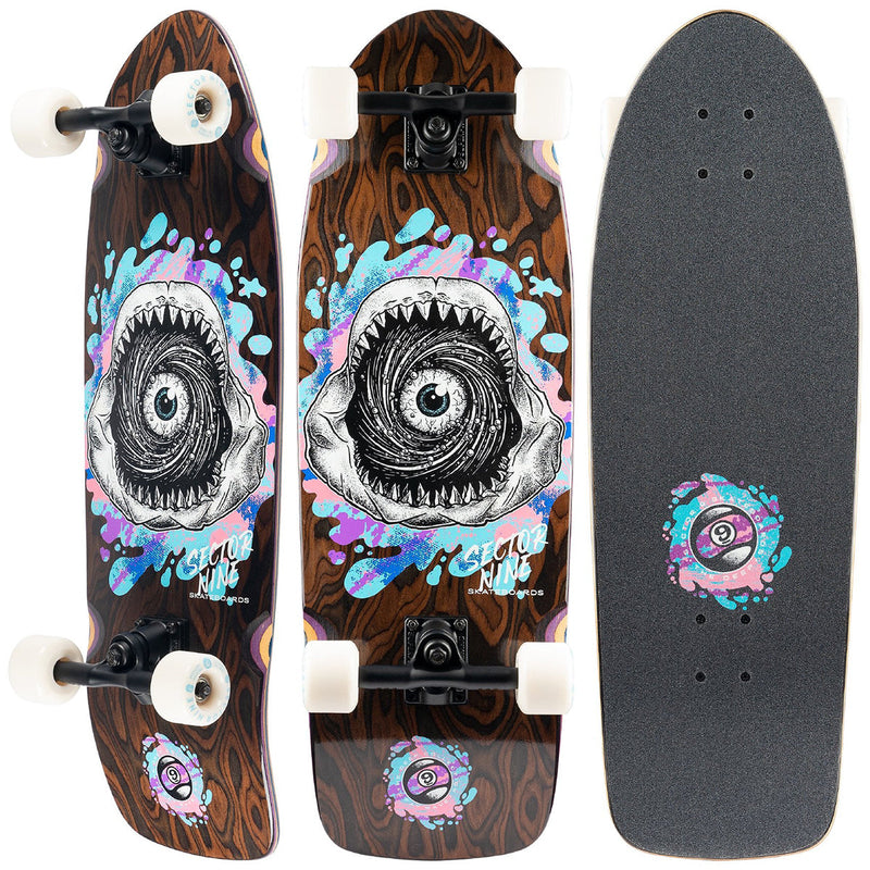 Load image into Gallery viewer, Sector 9 Fat Wave Fossil 30" Skateboard Complete 4
