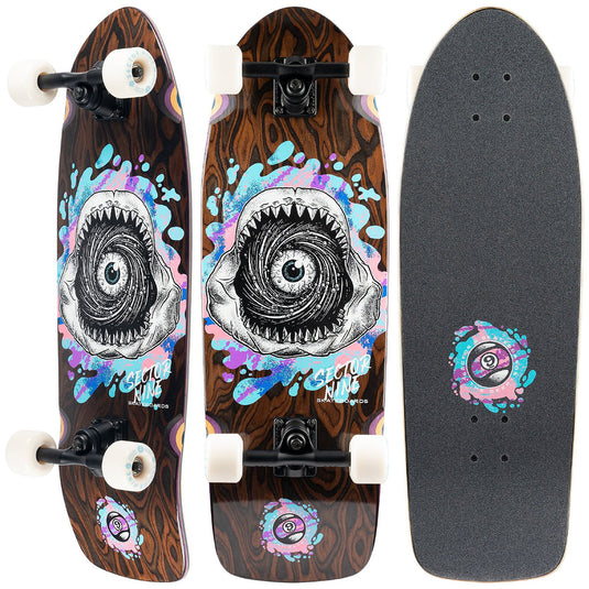 Sector 9 Fat Wave Fossil 30" Skateboard Complete 4