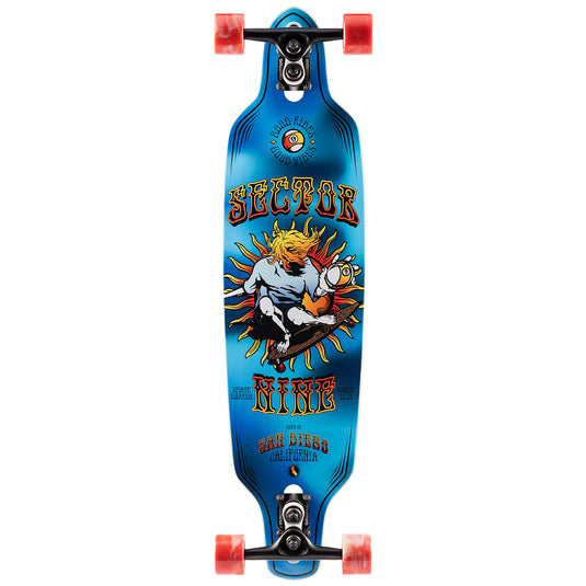 Sector 9 9er Mini Fractal 34" Skateboard Complete 11