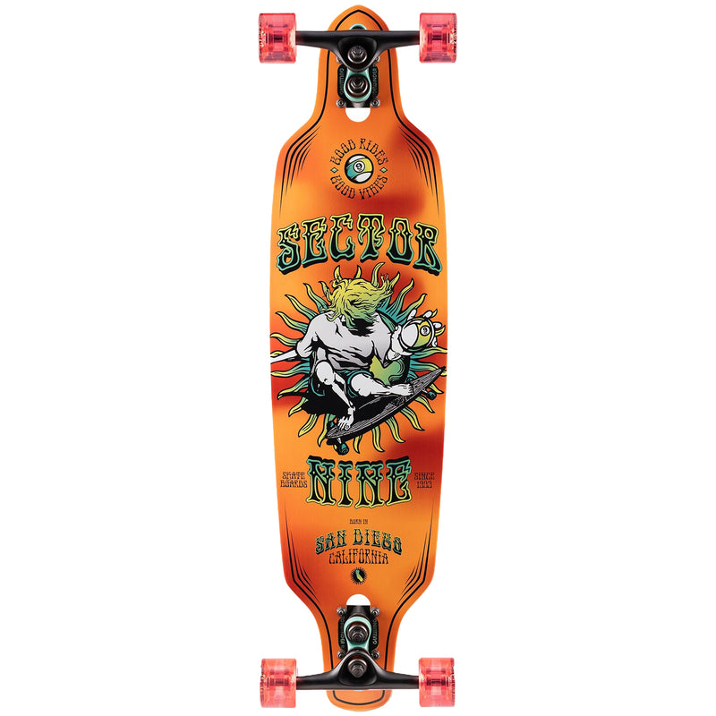 Load image into Gallery viewer, Sector 9 9er Mini Fractal 34" Skateboard Complete 1

