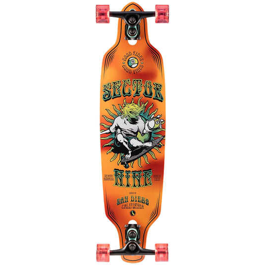 Sector 9 9er Mini Fractal 34" Skateboard Complete 1